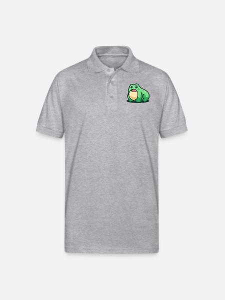 Amphibians Frog - Gildan Unisex 50/50 Jersey Polo - heather gray