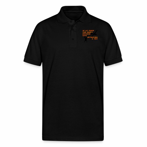 Try Skydiving - Gildan Unisex 50/50 Jersey Polo