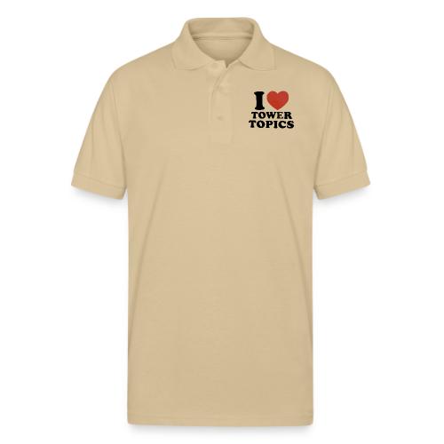 I Love Tower Topics - Gildan Unisex 50/50 Jersey Polo