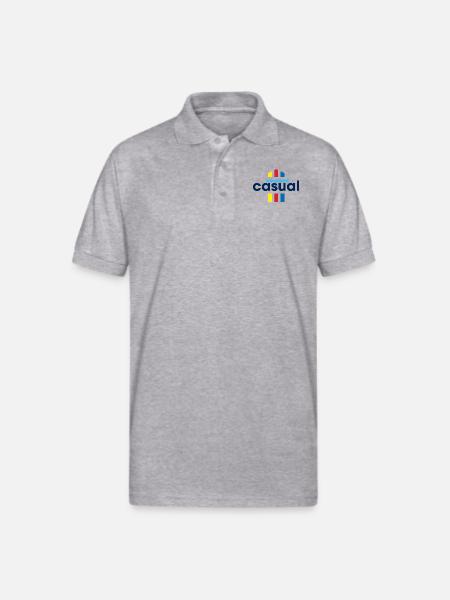 Weekend Casual - Gildan Unisex 50/50 Jersey Polo - heather gray