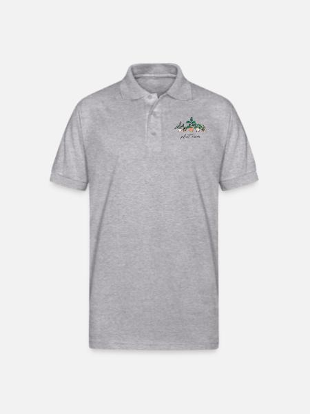 Plant Mom - Gildan Unisex 50/50 Jersey Polo - heather gray
