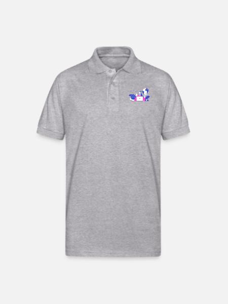 cs 1 - Gildan Unisex 50/50 Jersey Polo - heather gray