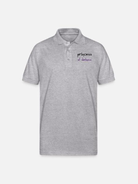 Princess of Darkness - Gildan Unisex 50/50 Jersey Polo - heather gray