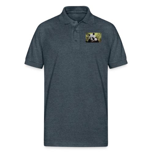 panda - Gildan Unisex 50/50 Jersey Polo
