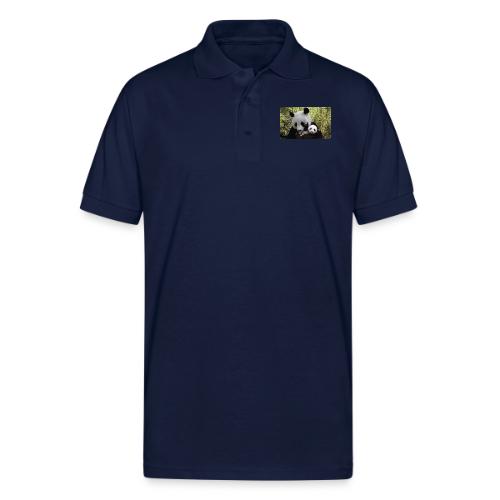panda - Gildan Unisex 50/50 Jersey Polo