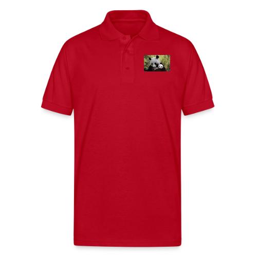 panda - Gildan Unisex 50/50 Jersey Polo