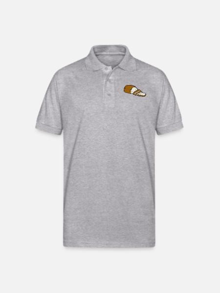 bread - Gildan Unisex 50/50 Jersey Polo - heather gray