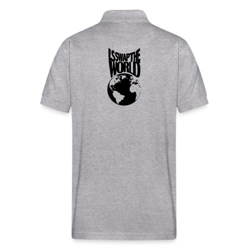 LS Swap the World (Front & Back) - Gildan Unisex 50/50 Jersey Polo