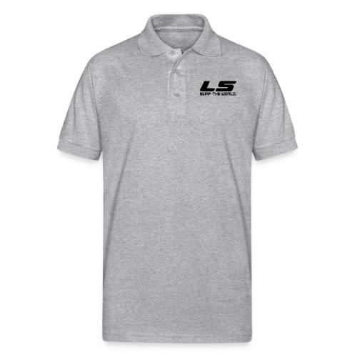 LS Swap The WORLD (Back and Front) - Gildan Unisex 50/50 Jersey Polo
