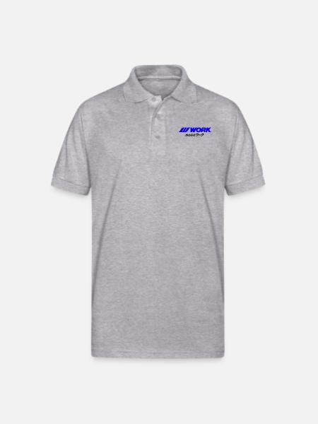 Work Wheels - JDM - Gildan Unisex 50/50 Jersey Polo - heather gray