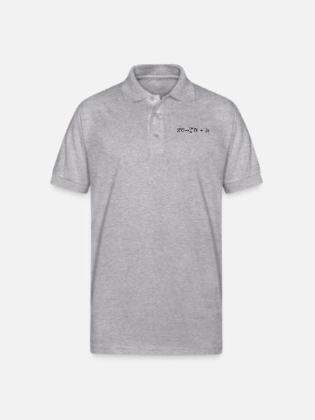 Uranium Radioactive Alpha Decay - Gildan Unisex 50/50 Jersey Polo - heather gray