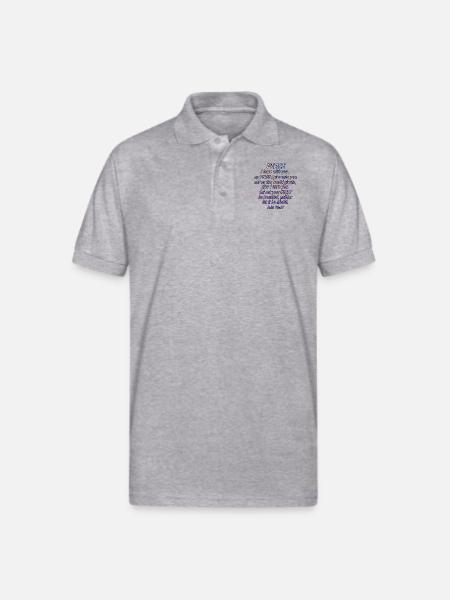 John - Gildan Unisex 50/50 Jersey Polo - heather gray