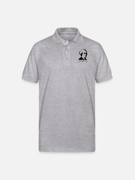 John Hancock - Gildan Unisex 50/50 Jersey Polo - heather gray