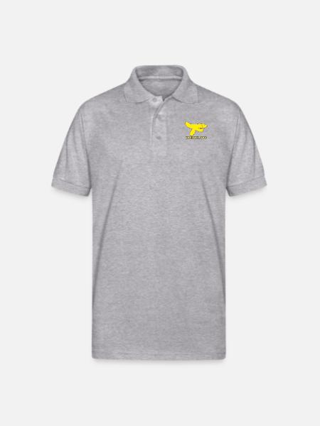 Hand Banana - Gildan Unisex 50/50 Jersey Polo - heather gray