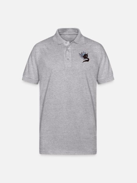Abyssal Lagiacrus - Sunset Shores - Gildan Unisex 50/50 Jersey Polo - heather gray