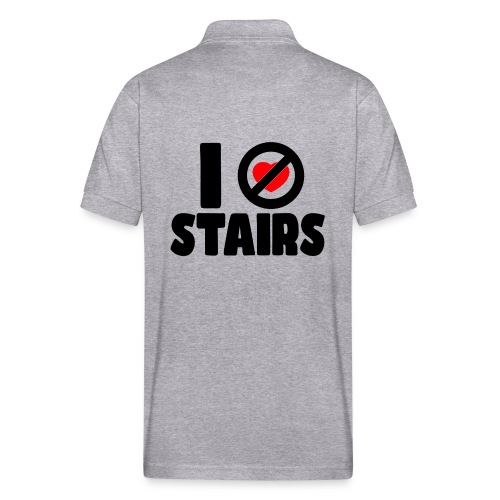 I hate stairs. Humor for wheelchair users * - Gildan Unisex 50/50 Jersey Polo