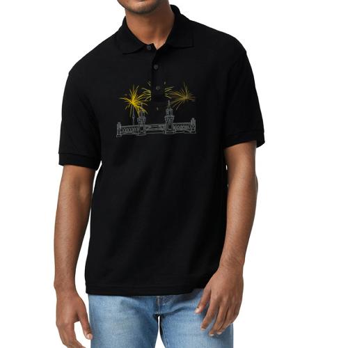 Oberbaum Bridge in Berlin - Gildan Unisex 50/50 Jersey Polo