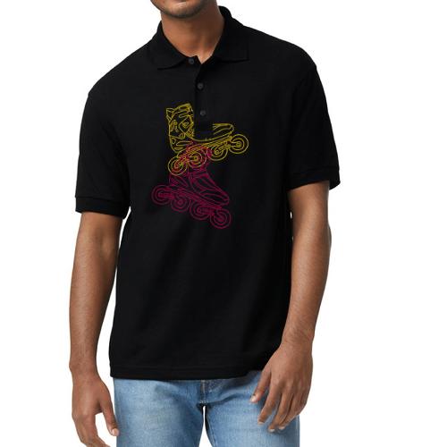 Inline Roller Skates - Gildan Unisex 50/50 Jersey Polo