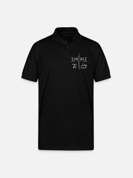 Pi Mirrors Pie - Gildan Unisex 50/50 Jersey Polo - black