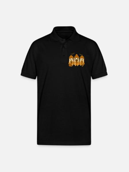 ghosts ghost - Gildan Unisex 50/50 Jersey Polo - black