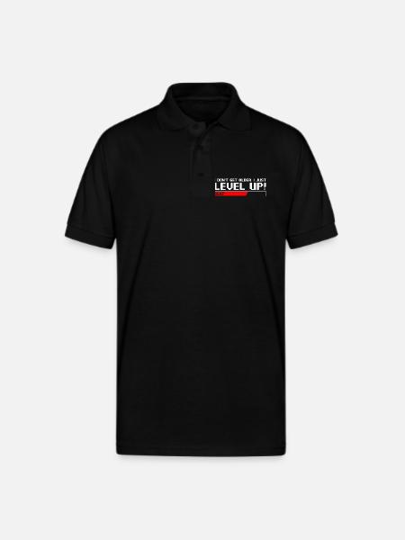 Level up - Gildan Unisex 50/50 Jersey Polo - black