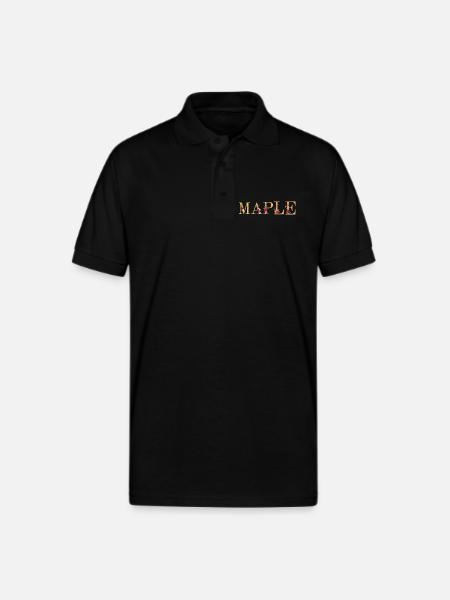 Maple - Gildan Unisex 50/50 Jersey Polo - black