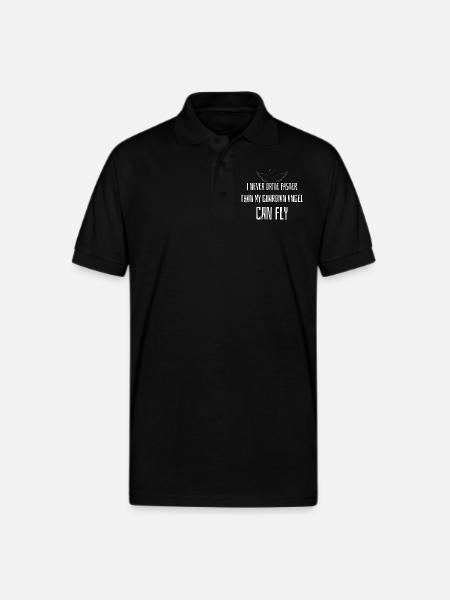 Guardian Angel - Gildan Unisex 50/50 Jersey Polo - black