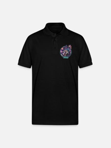 Cybernetic Chronicles Tokyo Protocol - Gildan Unisex 50/50 Jersey Polo - black