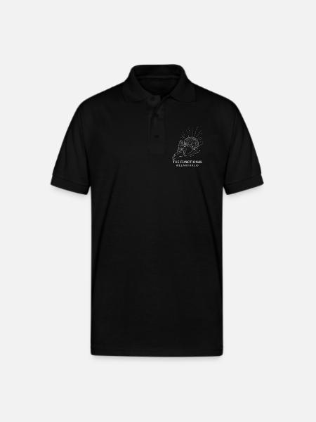 The Functional Melancholic - Gildan Unisex 50/50 Jersey Polo - black