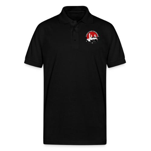 BEAVIS RACECARLOGO BLACK - Gildan Unisex 50/50 Jersey Polo