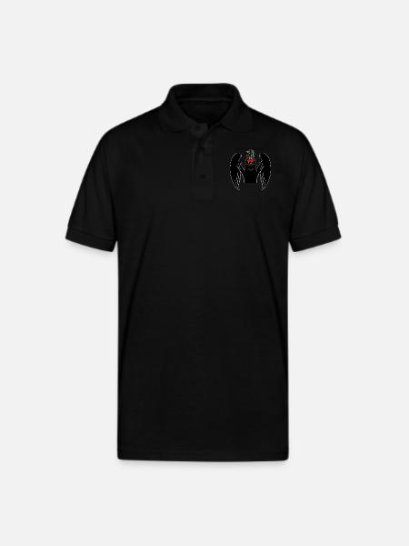 Mothman - Gildan Unisex 50/50 Jersey Polo - black