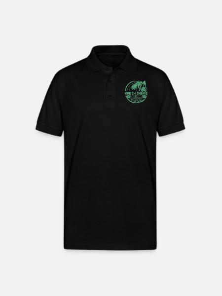 surf North shore - Gildan Unisex 50/50 Jersey Polo - black