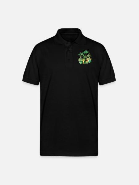 Jungle Tigers - Gildan Unisex 50/50 Jersey Polo - black