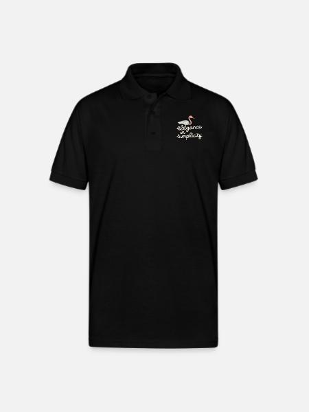Elegance in simplicity - Gildan Unisex 50/50 Jersey Polo - black