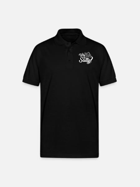 Why So Salty - Gildan Unisex 50/50 Jersey Polo - black