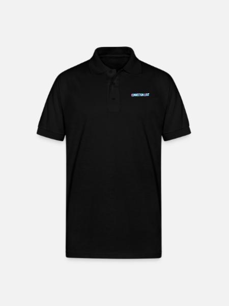 Connection Lost - Gildan Unisex 50/50 Jersey Polo - black