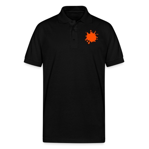 Black Explosion Network Logo w/Pocket Splatter Tee - Gildan Unisex 50/50 Jersey Polo