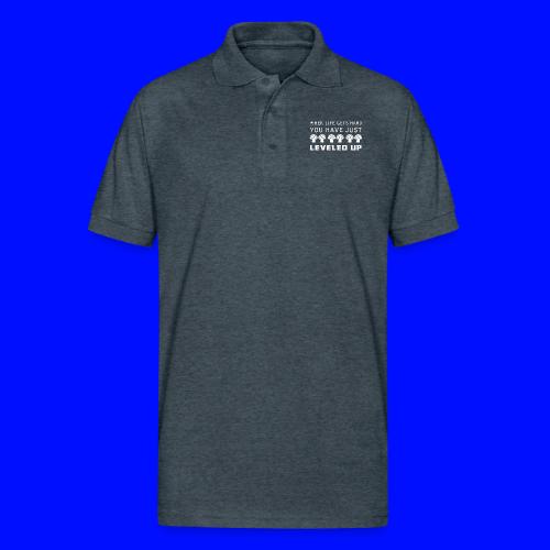 Level Up - Gildan Unisex 50/50 Jersey Polo