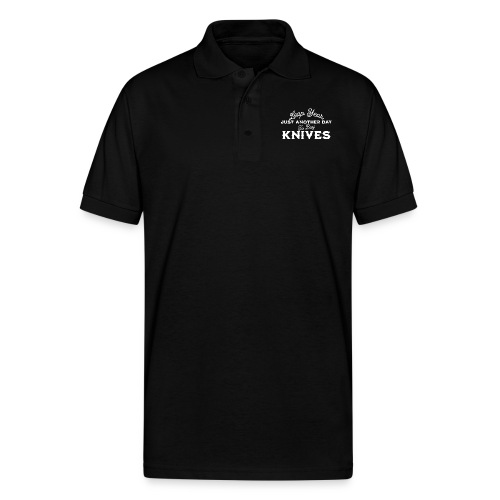 Leap Year Just Another Day to Buy Knives - Gildan Unisex 50/50 Jersey Polo