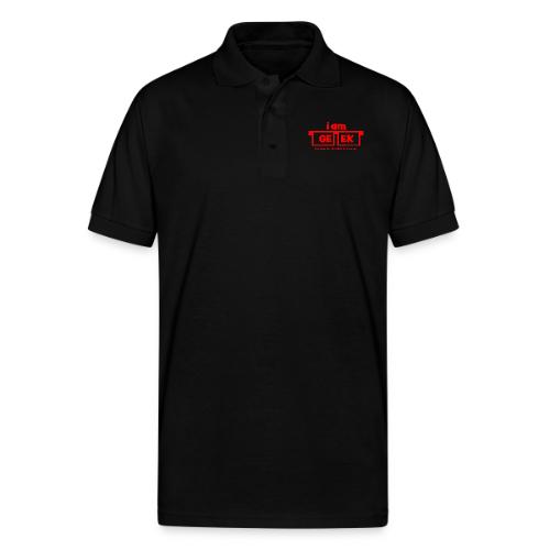 iamGEEK RED - Gildan Unisex 50/50 Jersey Polo