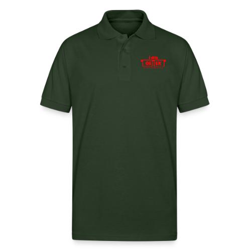 iamGEEK RED - Gildan Unisex 50/50 Jersey Polo