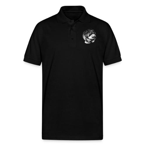 Manatee sketch - Gildan Unisex 50/50 Jersey Polo