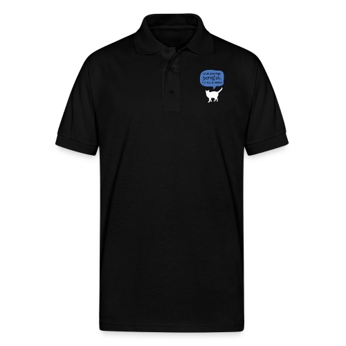 Start over from SCRATCH, and it will be PURRFECT. - Gildan Unisex 50/50 Jersey Polo