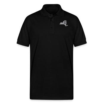 New York State Trooper Shirt New York Highway Patrol Shirt - Gildan Unisex 50/50 Jersey Polo - black - Front