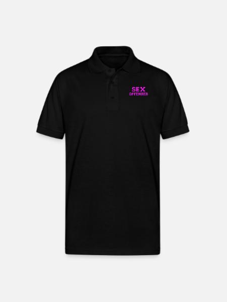 Sex Offender - Gildan Unisex 50/50 Jersey Polo - black