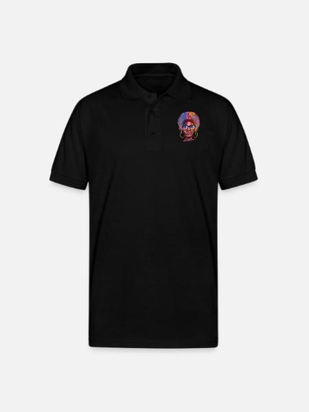 Usa - Gildan Unisex 50/50 Jersey Polo - black