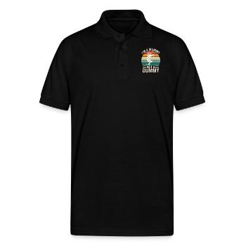 I'm A Mummy Not A Dummy - Funny Mummy - Gildan Unisex 50/50 Jersey Polo - black - Front