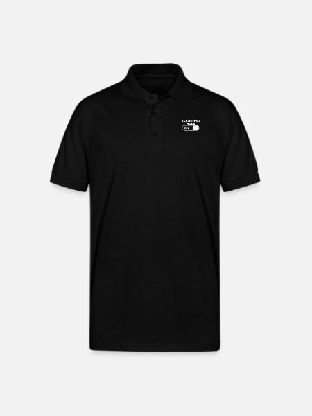 Badminton Mode - Gildan Unisex 50/50 Jersey Polo - black