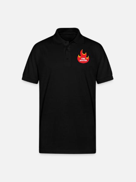 Fire Master - Gildan Unisex 50/50 Jersey Polo - black