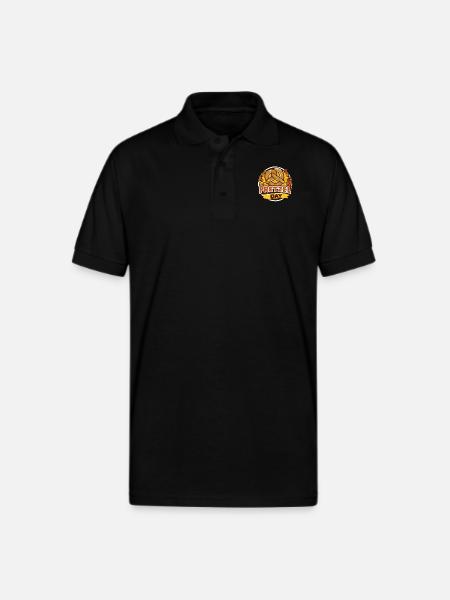 PRETZEL DAY - Gildan Unisex 50/50 Jersey Polo - black